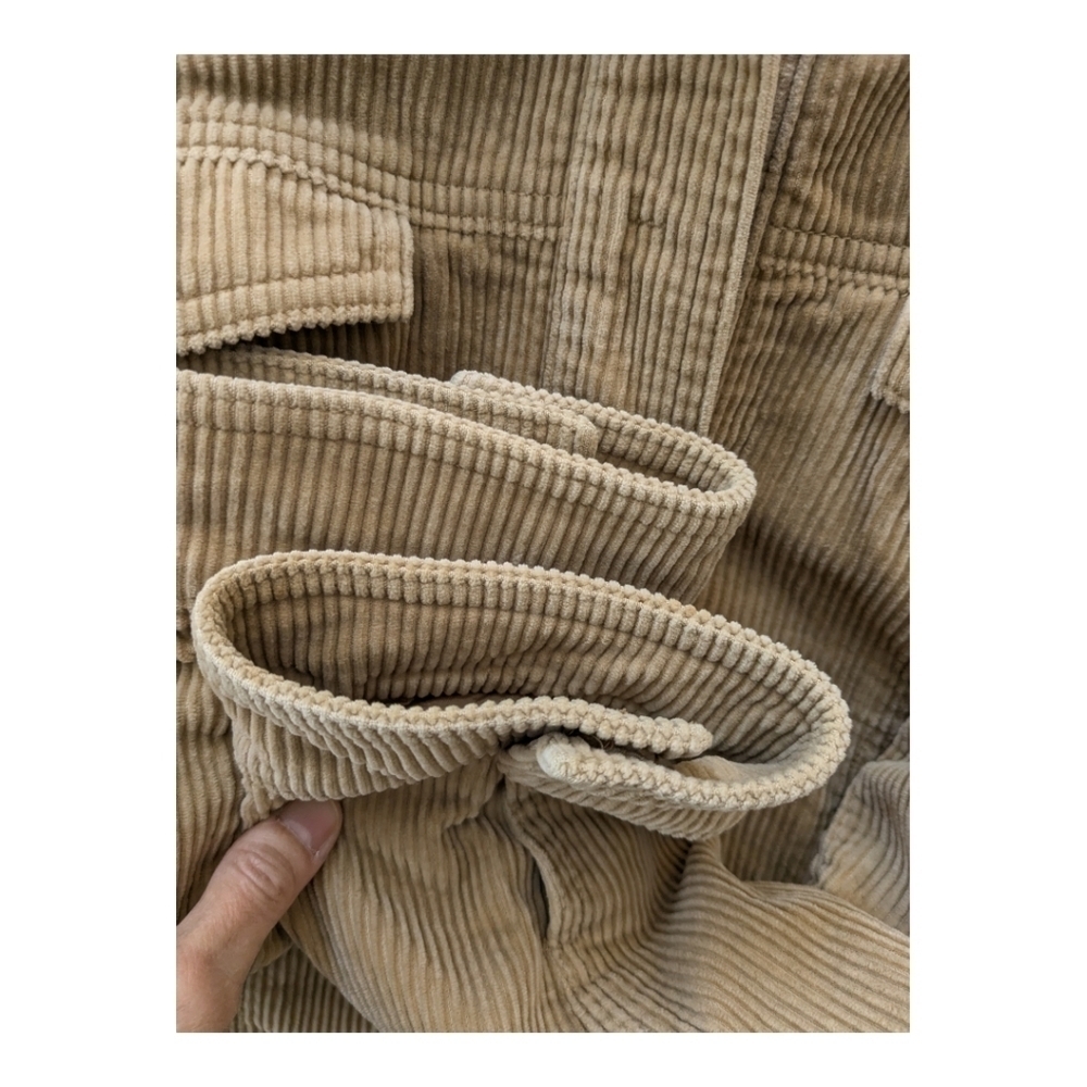 J. Crew corduroy sweater jacket coat tan waist trucker - Picture 5 of 8